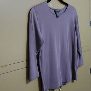 Van Heusen mauve knit top